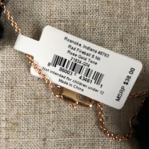 Vera Bradley Rad Fireball rose gold tone necklace - Picture 4 of 4